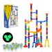 VEVOR Marble Run Set, Puzzle de piste de billes de 110 pièces, avec 10 billes phosphorescentes + 20 billes en verre, jouet STEM éducatif de course, pour enfants à partir de 3 ans