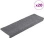 vidaXL Trapmatten zelfklevend 20 stuks 65x21x4 cm lichtgrijs