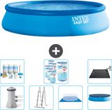 Intex Rond Opblaasbaar Easy Set Zwembad - 457 x 107 cm - Blauw