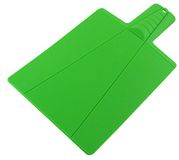 FACKELMANN Multifunctionele snijplank met handvat en vouwranden, 38 x 21,5 cm, kunststof, groen