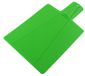 FACKELMANN Multifunctionele snijplank met handvat en vouwranden, 38 x 21,5 cm, kunststof, groen
