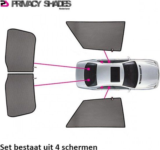 Privacy shades Renault Clio V 5-deurs 2019-heden autozonwering