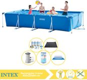 Intex Rechthoekig Frame Zwembad - 450 x 220 x 84 cm - Blauw