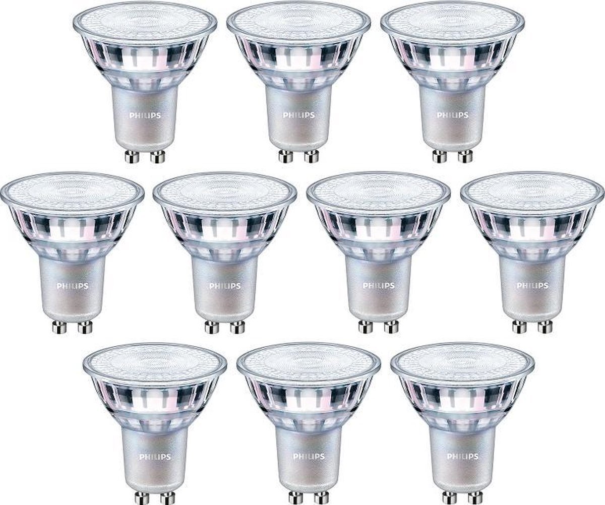 Philips 10 stuks LED GU10 4.9W/930 36º Dimbaar Cri90