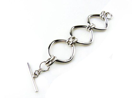 Goudkleurige Glamstar armband in brons voor dames - 21 cm