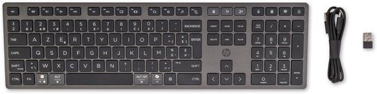 HP 720 Multi-Device Rechargeable Wireless Keyboard Zwart