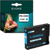 Evoke Canon PGI-2500 Cyaan XL Inktcartridge - 1500 Pagina's