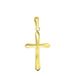 Lucardi Unisex 14 Karaat geelgouden hanger kruis