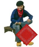 Fun en Feest Megastore Finidi Boeren bandana zakdoek Rood