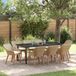 Maison Exclusive - Ensemble de jardin avec coussins, 9 pièces, beige, en polyrotin
