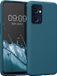 kwmobile telefoonhoesje geschikt voor Oppo Find X5 Lite - Hoesje met siliconen coating - Smartphone case in mat petrol
