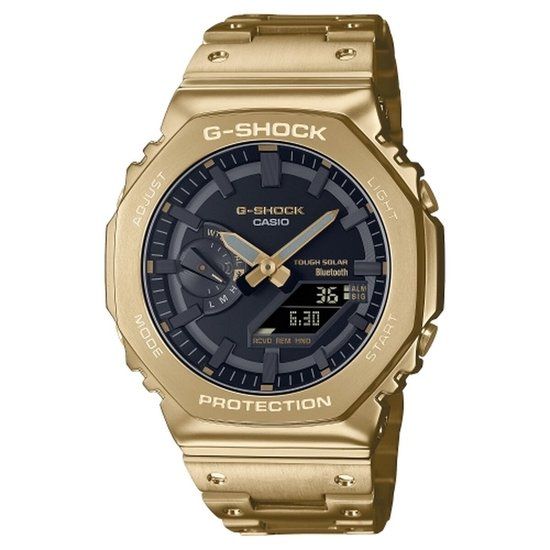 Casio G-Shock GM-B2100GD-9AER Horloge Heren - Goudkleurig - Staal - Zwart - Analoog en digitaal