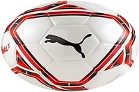 PUMA Unisex – Erwachsene teamFINAL 21.5 Hybrid Ball Fußball, White-Electric Blue Lemonade-Peacoat, 4
