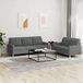 Maison Exclusive ensemble de canapé 2 pièces avec coussins, gris foncé, tissu