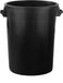BigDean poubelle universelle, 100 litres, sans couvercle, noir, avec 2 poignées