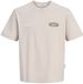 JACK & JONES Shirt greige / grijs gemêleerd / wit gemêleerd