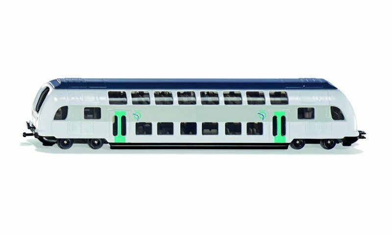 SIKU RATP Double-deck Train - 1:87 Scale - Metal/Plastic - Black, Blue, Grey