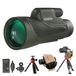 12x56 Adasion 12x56 HD Monocular Telescope with Smartphone Adapter, Upgraded Tripod, Hand Strap