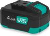VONROC Accu 20V - 4.0Ah - bi-directionele USB-C poort - accu en powerbank in één - compatibel met Power Delivery (PD) - Beveiligd met Electronic Cell Protection