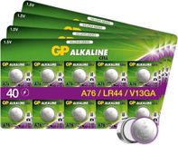 GP Extra LR44 pile - 40 pièces pile bouton alcaline 1,5V