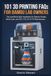 101 Bambu Lab 101 3D Printing FAQs for Bambu Lab Owners: The Unofficial Q&A Handbook for Bambu Studio, Multi-Color, and X1C, P1S, A1 & P1P Maintenance