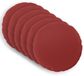 vidaXL - Kussensloop - 6 stuks - HEERLEN - Wijnrood - Ø 60 cm - Polyester