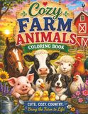 Cozy Farm Animals Coloring Book