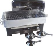 Albatros Hengelsport Int. B.V. Tafel Rookoven Plat - RVS - 42x20x29 cm