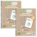 eco-eco A3 Portret 100% Gerecycleerde Premier Multi Geperforeerde Zakken Glas Duidelijk, Transparant Poly Wallet Sheet Protector, 20 Portefeuille, 90 Microns (2 Pack van 10), eco013x2
