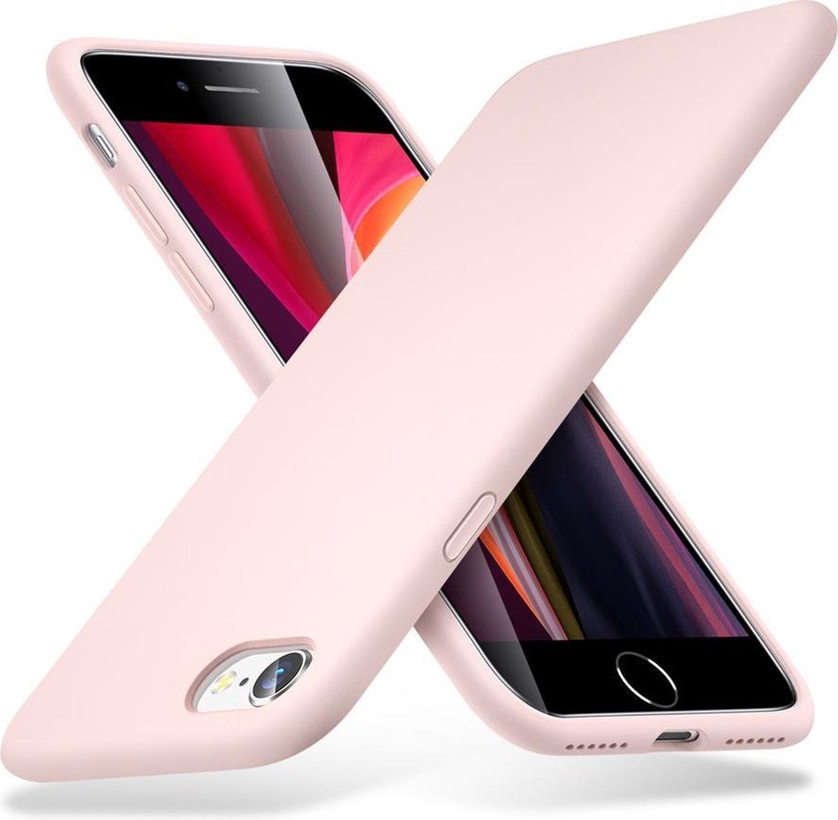 Es, R. Yippee Color hoesje voor Apple iPhone SE 2020 - Roze