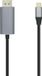 AISENS A109-0395 video kabel adapter 1,8 m DisplayPort USB Type-C Aluminium, Zwart