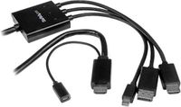 Startech Mini DisplayPort to HDMI Adapter DPMDPHD2HD (2 m) Black