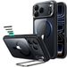 ESR Classic Hybrid HaloLock Stash Stand Hoesje Geschikt voor Apple iPhone 18 Pro / 17 Pro - Compatibel met MagSafe & Qi2 - Back Cover met Standaard - Camera Kickstand - Transparant Zwart
