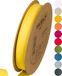 Halbach Seidenbänder Katoenen lint 20 mm x 20 m - 100% katoen geweven band - per meter - stoffen band voor decoraties knutselen en naaien - Kleur: geel