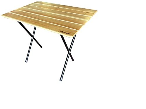 CASTELMERLINO Accessoires voor douche, staal en larikshout, groen reliëf en natuur, 60 x 80 cm