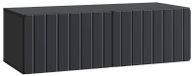 Bois traité Support mural Meuble TV 98 x 41 x 30 cm Noir