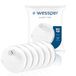 Wessper Waterfilter voor waterfles, disc voor drinkfles van Tritan gemaakt van een gepatenteerde microporeuze actieve koolvliesstof, BPA VRIJ – 6 stuks