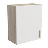 Keukenbovenkast, Demeyere Keukenbovenkast, modulair, 1 deur, complete keuken "ORIGAN", kleur: mat wit en eiken, 60 x 30 x 70 cm