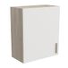 Keukenbovenkast, Demeyere Keukenbovenkast, modulair, 1 deur, complete keuken "ORIGAN", kleur: mat wit en eiken, 60 x 30 x 70 cm