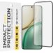 Techsuit Film de protection d'écran pour Honor Magic8 Lite, Verre Trempé, Full Glue, Noir