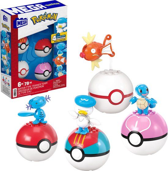 MEGA Pokémon Wateraanval Trainerteam - Constructiespeelgoed