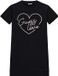 Guess Meisjes T-shirt jurk Zwart Katoen 12 jaar