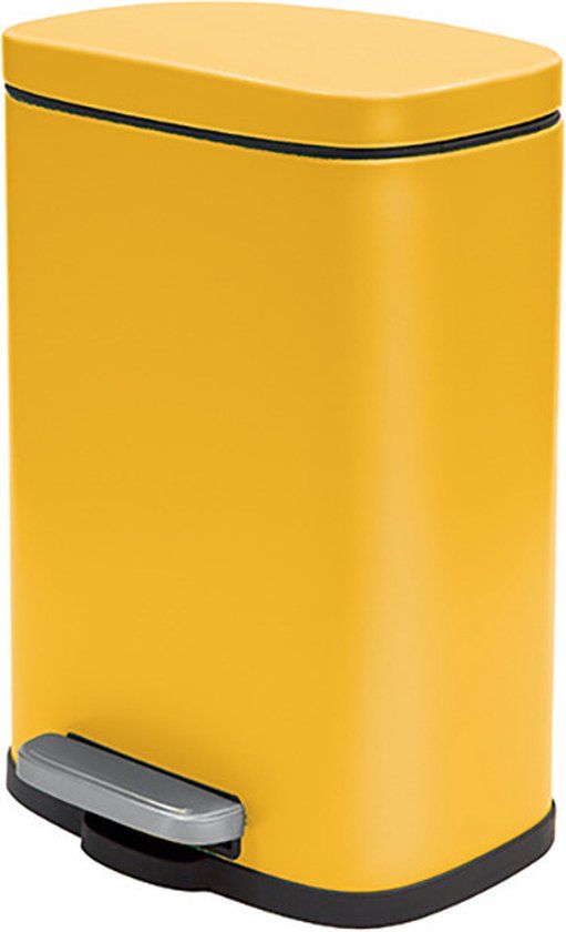 Spirella Venice Pedaalemmer - 5 Liter - Saffraan Geel