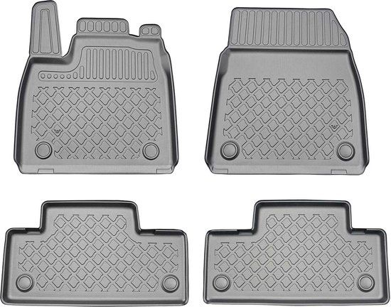 Winparts GO! Aristar Guardliner Floor Mats for Renault Megane E-Tech Electric HB 2022+ (4 Pieces, Black TPE Rubber)