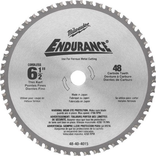 Milwaukee Cirkelzaagblad voor Metaal | Ø 160mm Asgat 16mm 48T - 48404220