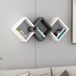 Stijlvolle wandplank, 102 cm x 42 cm x 20 cm, 100% melamine gecoat deeltjesbord, 18 mm dik, wit en antraciet, perfect voor moderne woondecoratie