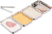Merkloos Relaxdays Paneerset RVS