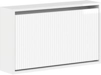 vidaXL Wandgemonteerde Schoenenkast ARNHEM 71 x 17 x 43 cm Hoogglans wit
