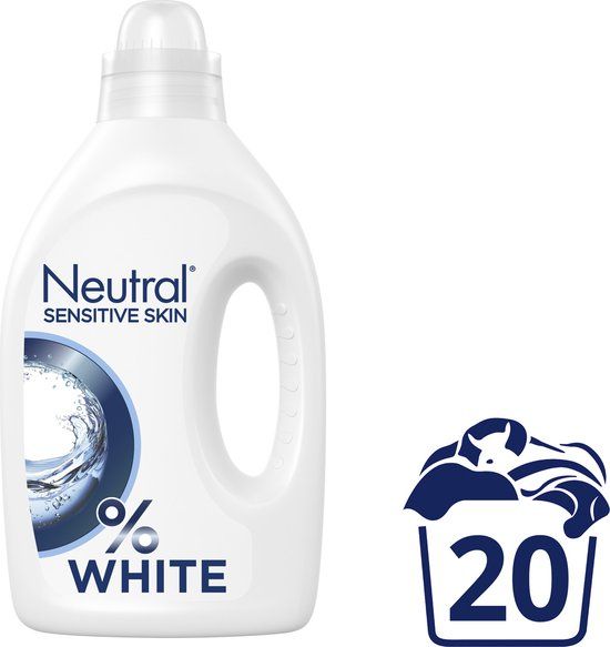 Neutral Vloeibaar Wasmiddel Witte Was 1 Liter - 20 wasbeurten