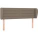 Tête de lit taupe 147x23x78/88 cm tissu
